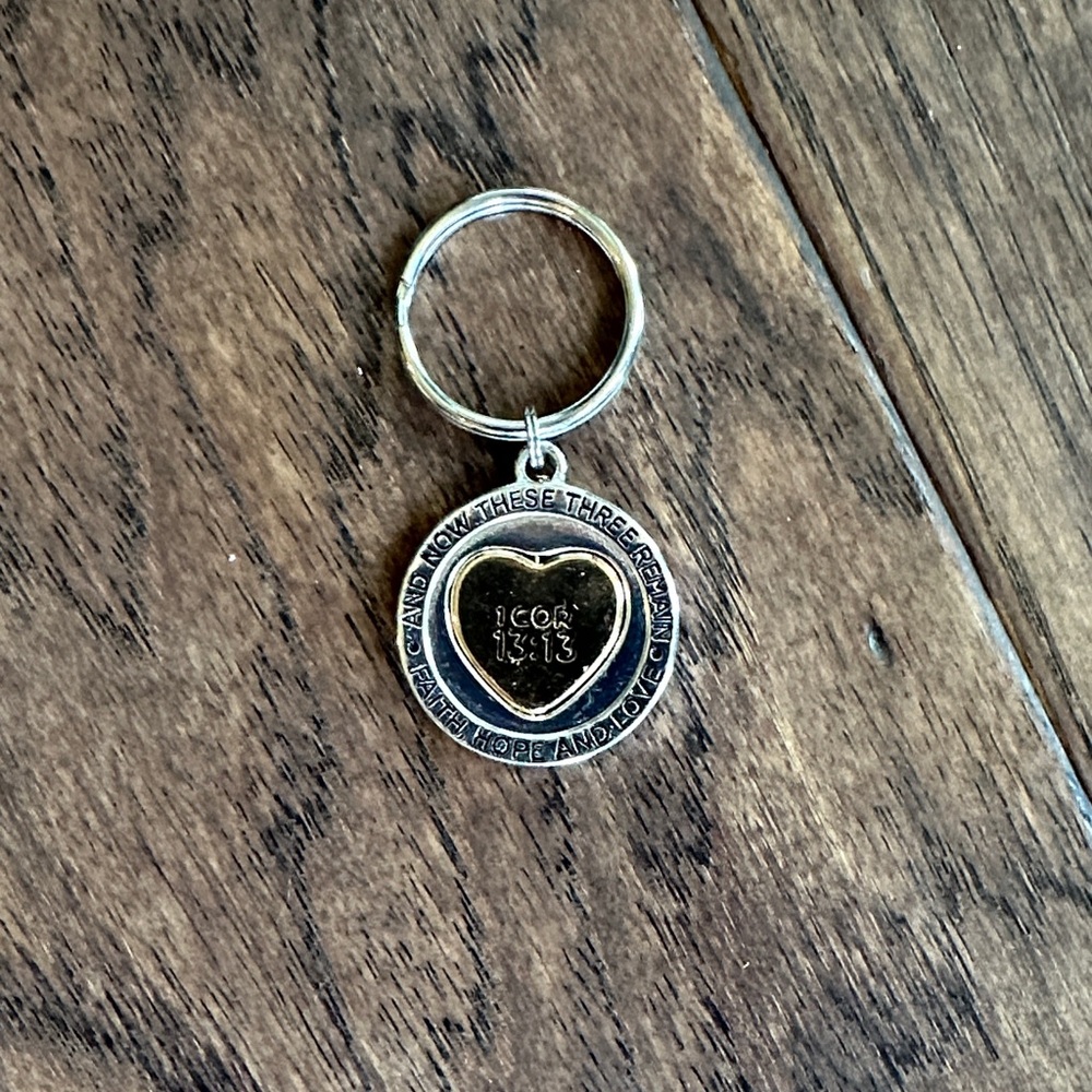 Gold and Silver Corinthians Keychain